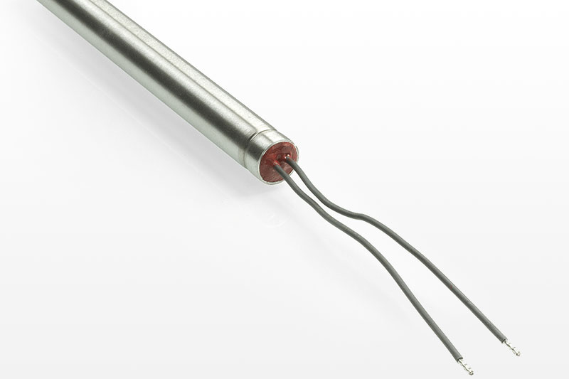 connection option L: moisture protection, head cast with silicone + silicone or PTFE leads up to 200 °C