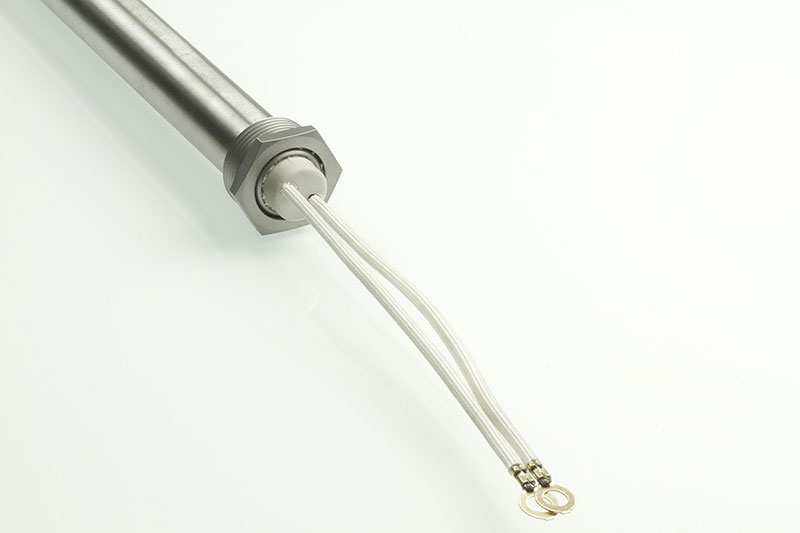 connection option A - brass or stainless steel thread, 1,000 mm fiberglass leads, IP00 protection