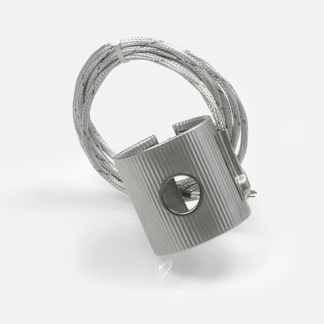 High performance Band Heater , temperatures up to 450°C/550°C, injection molding, extrusion, holes, cutouts, integrated thermocouple, no storage effect, responsive, mineral insulated