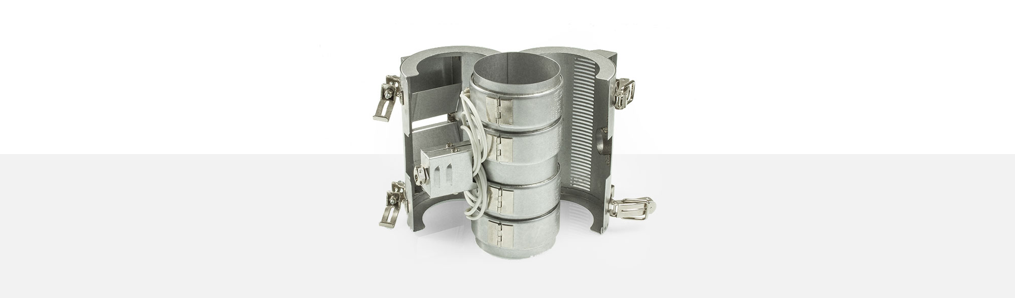 Heat-Cool-Combination, temperatures up to 280°C, extrusion, injection molding, recycling systems, blowers, air cooling, insulation, mica insulated