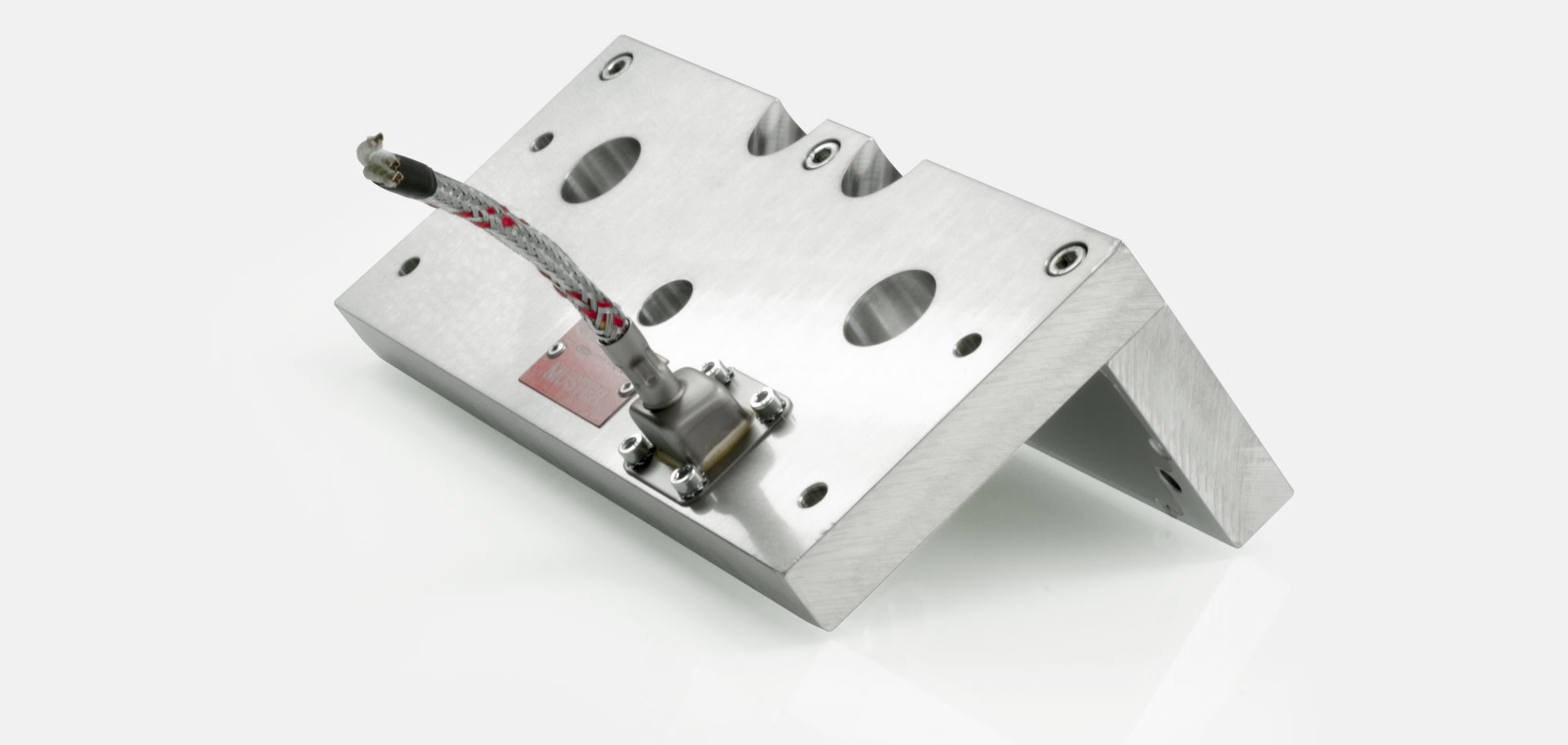 Tool Heater, Flat Heater, Frame Heater, for temperatures up to 450°C/550°C, extrusion, injection molding, plastic technology, holes, cutouts, front side connection, energy-efficient, homogeneous heat flow, shape fulfilling contact