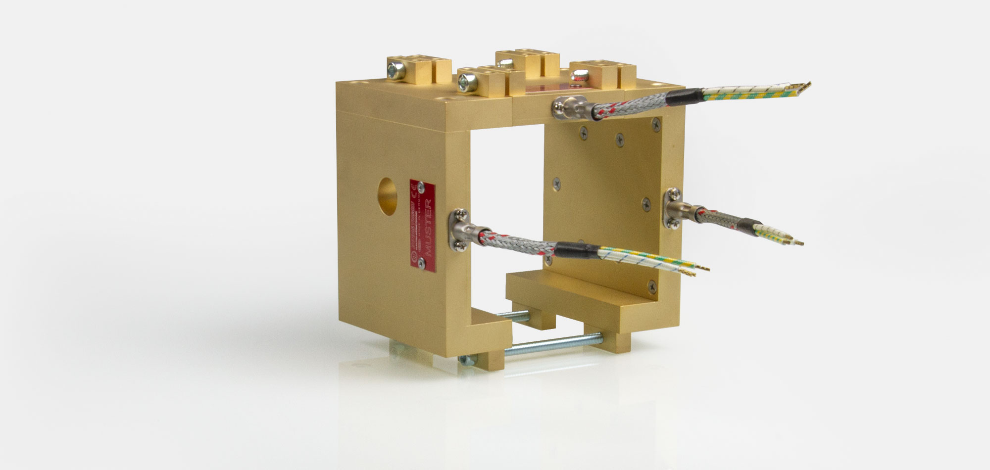 Tool Heater, Flat Heater, Frame Heater, for temperatures up to 450°C/550°C, extrusion, injection molding, plastic technology, holes, cutouts, front side connection, energy-efficient, homogeneous heat flow, shape fulfilling contact