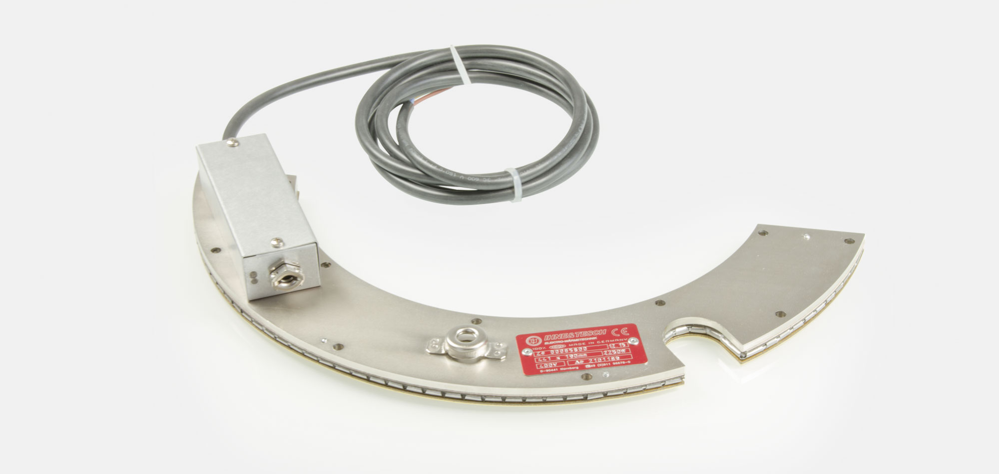 Tool Heater, Flat Heater, Frame Heater, for temperatures up to 450°C, extrusion, injection molding, plastic technology, holes, cutouts, thermocouple connector, integrated thermocouple, mineral insulated
