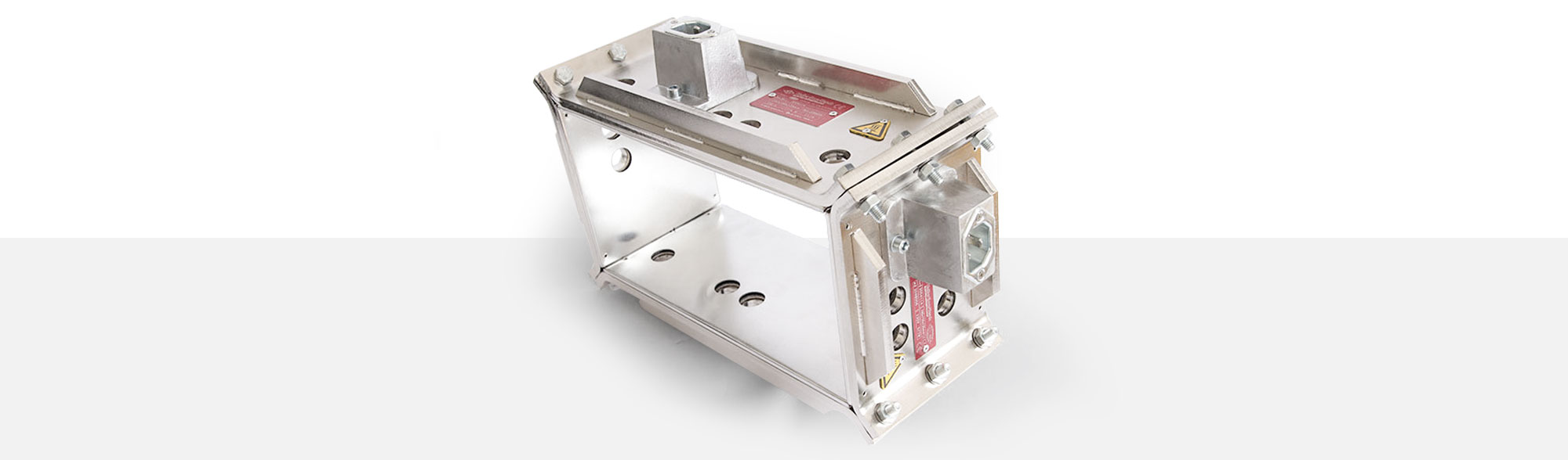 Tool Heater, Flat Heater, Frame Heater, for temperatures up to 450°C, extrusion, injection molding, plastic technology, holes, cutouts, thermocouple connector, integrated thermocouple, mineral insulated