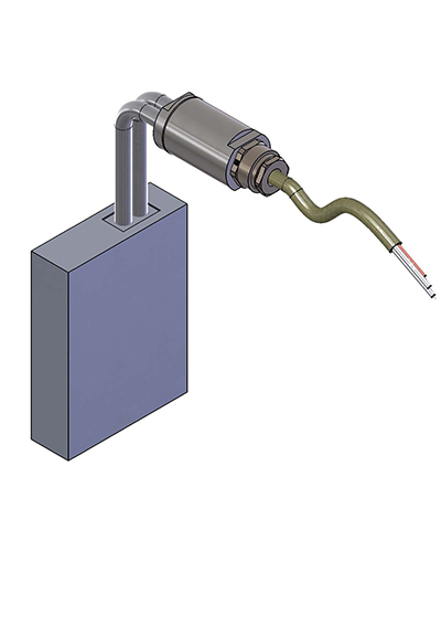 Cast-In Heaters  example 4 stainless steel connection casing, IP65