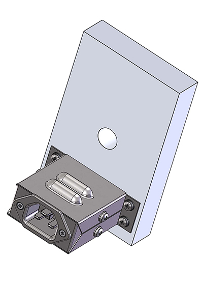 Cast-In Heaters example 5 contact fitting, IP20