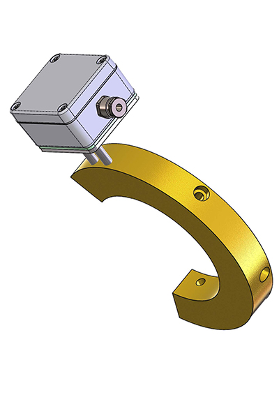 Cast-in Heaters - Clamp and fastening example - screwed on