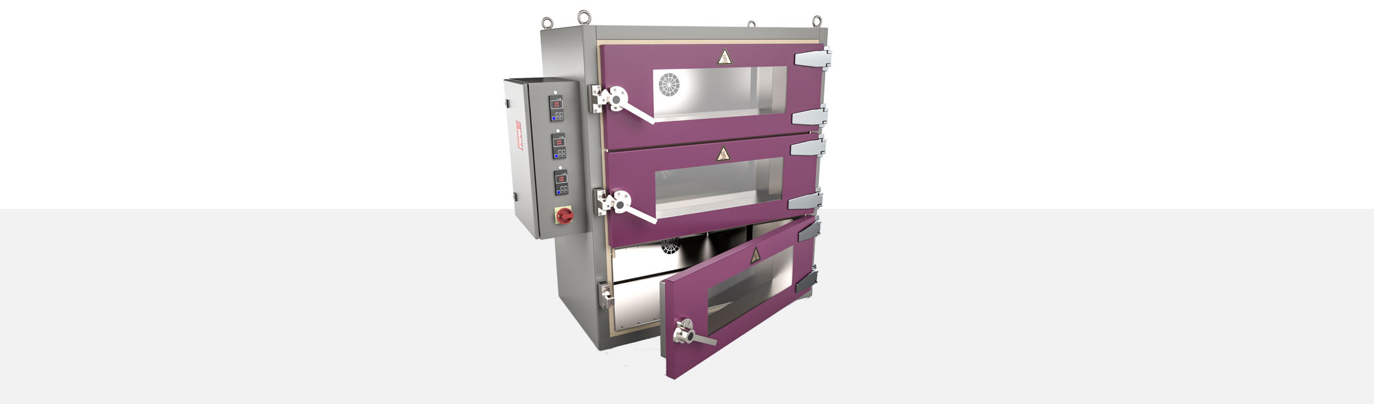 Laboratory Ovens find their application within research, development, medicine, microbiology and much more industrial sectors. Examples are incubators, steaming cabinets or circulation cabinets. As multi-chamber oven they are used as well within chemistry
