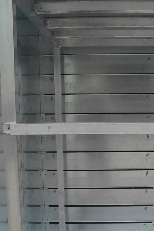 Efficient loading is provided with loading trolleys, or for pulse drying of textiles (T-shirts, Jeans, etc.), synthetic parts (hydraulic hoses) and others. The designs of trolleys are as per application requirements. Drying times can be realised via time