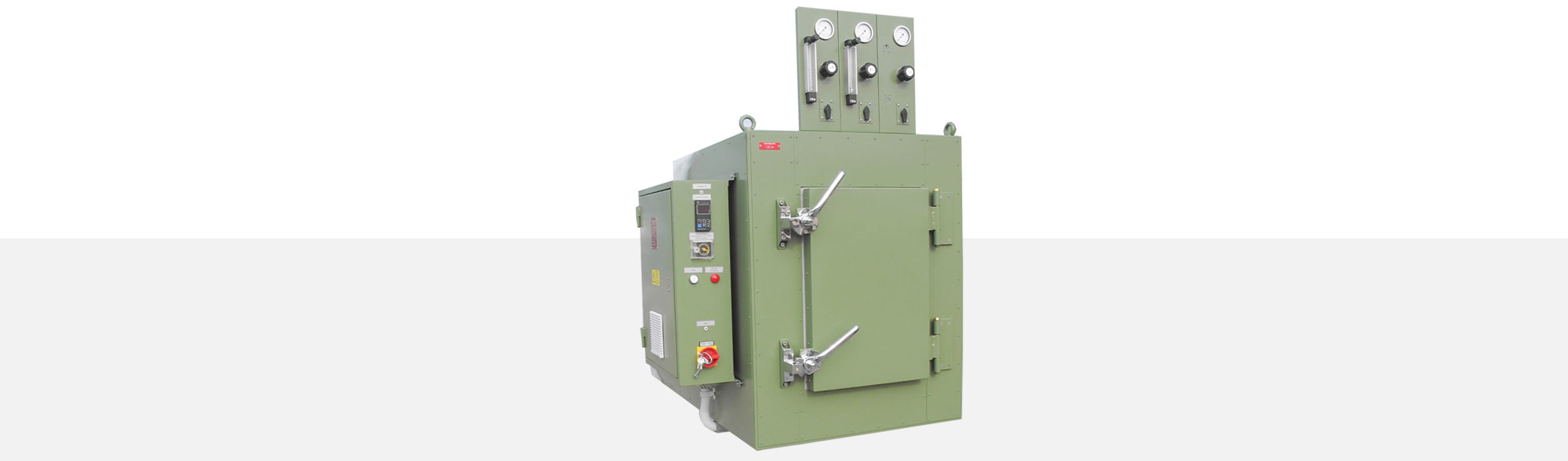 Heat Chambers are used for gentle, temperature accurate thermal treatment of components in the area of electronic power controller production. Inert-gas atmosphere supports this process.